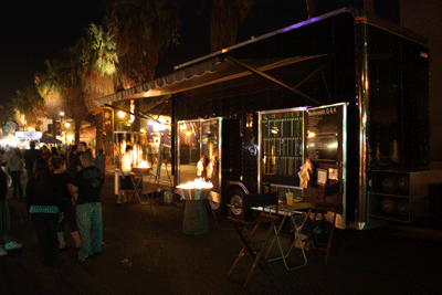 Moderustic showroom trailer in Palm Springs