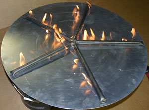 Custom 30 inch star shaped burner